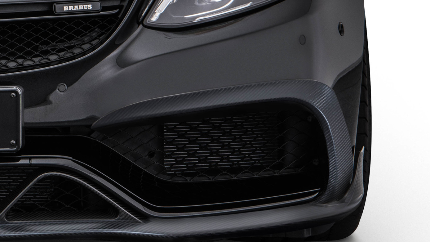 Front bumper attachments Brabus Carbon for Mercedes C-class C 205 AMG C 63