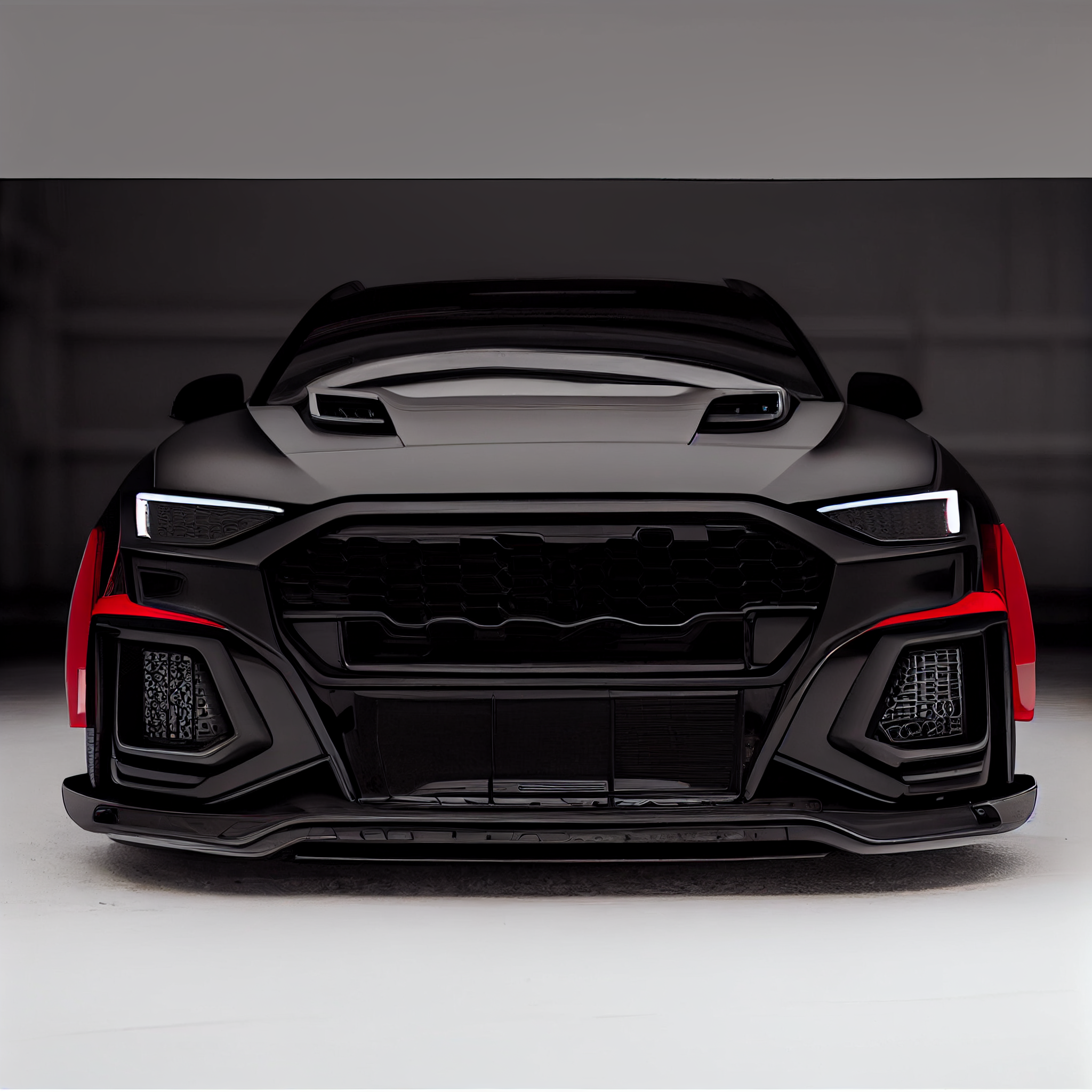 AI Custom Design Wide Body Front Bumper for Audi Q3 Ver 1.1