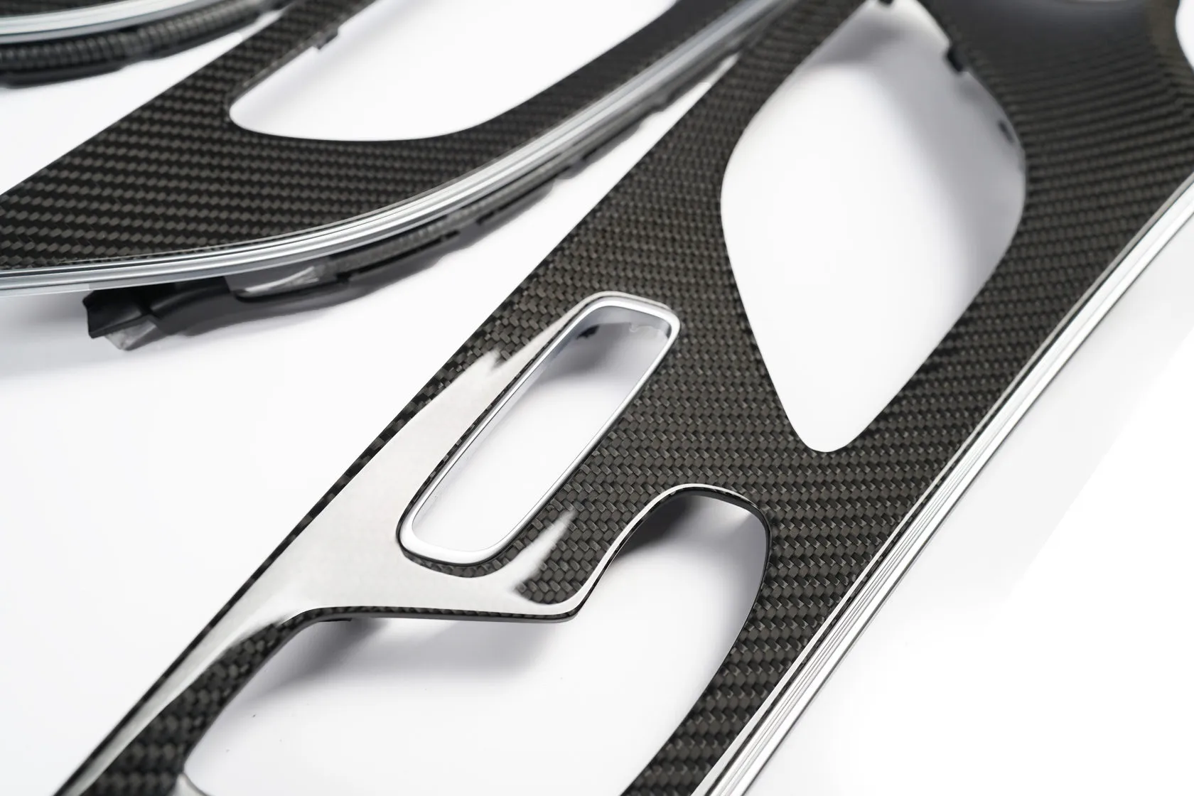 LHD Interior panels Forged Carbon for Mercedes E-class AMG W213 E63 AMG Restyling
