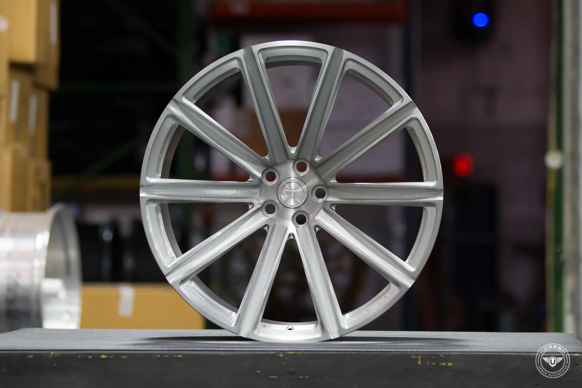 Vossen UV 2 forged wheel — mounted on vehicle