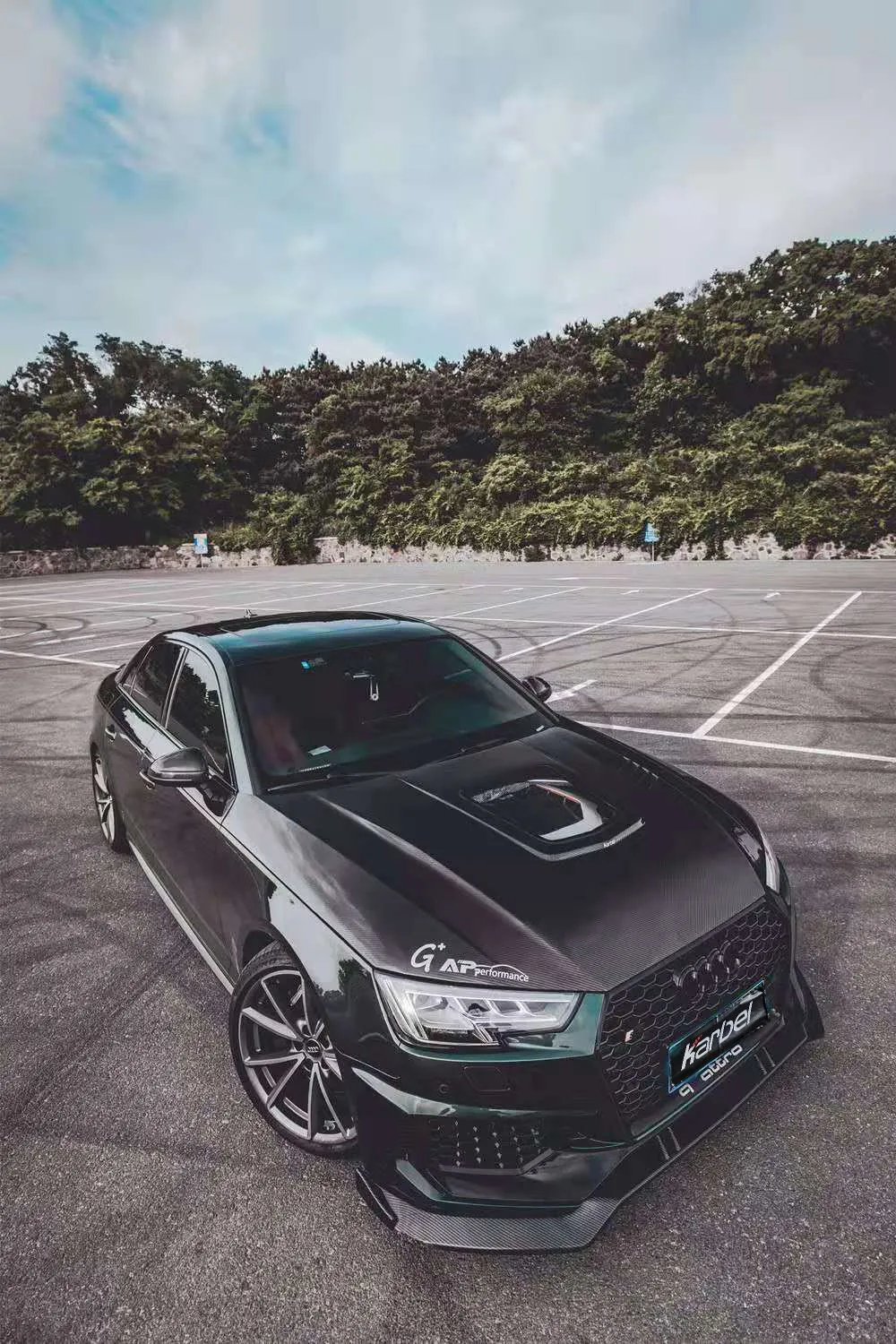 Check our price and buy Karbel Carbon Fiber Body kit set for Audi S4 B9 Restyling