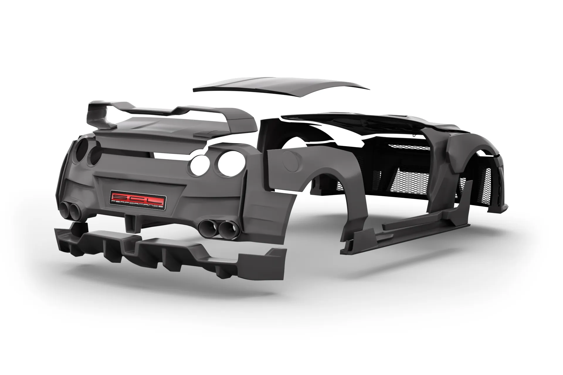 Check our price and buy SCL Performance Global body kit for Nissan GT-R Gojira!