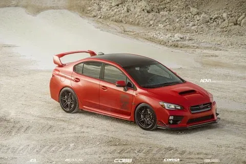 Subaru WRX STI on ADV.1 ADV06 M.V2 CS Series forged wheels