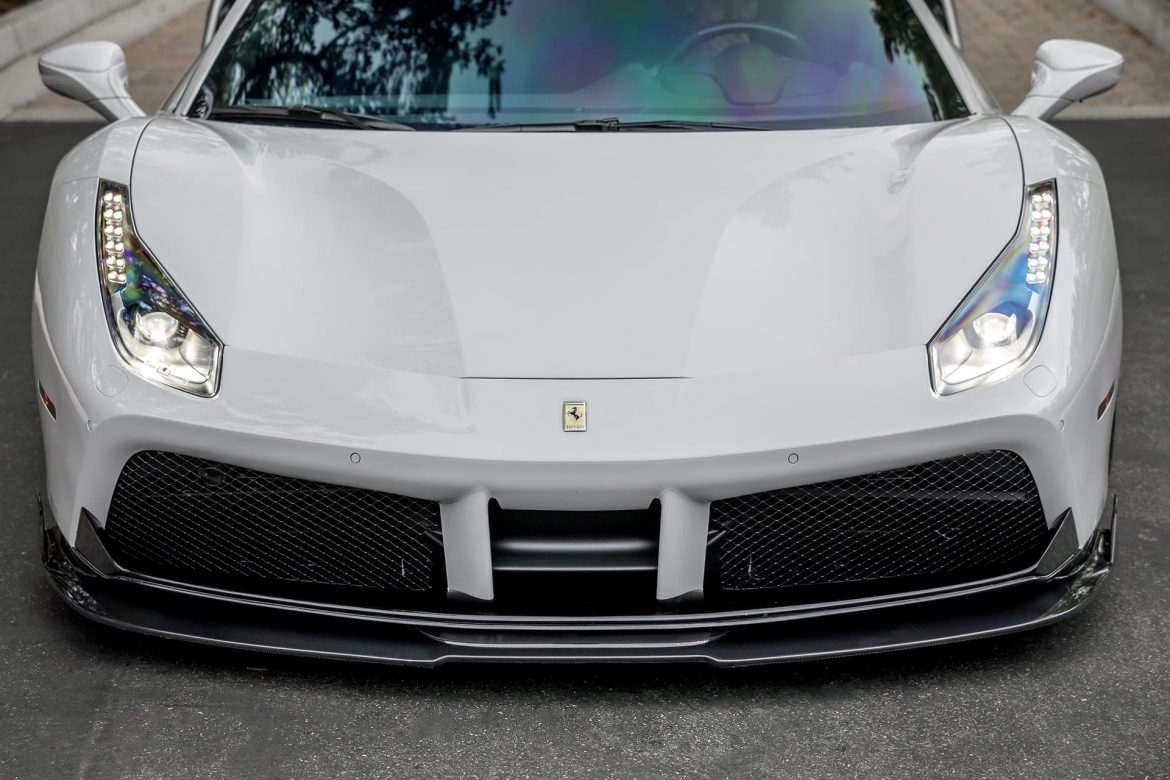 Front Spoiler lip Vorsteiner style Carbon for Ferrari 488