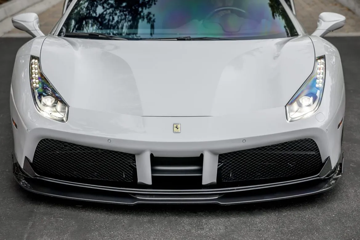 Front Spoiler lip Vorsteiner style Carbon for Ferrari 488