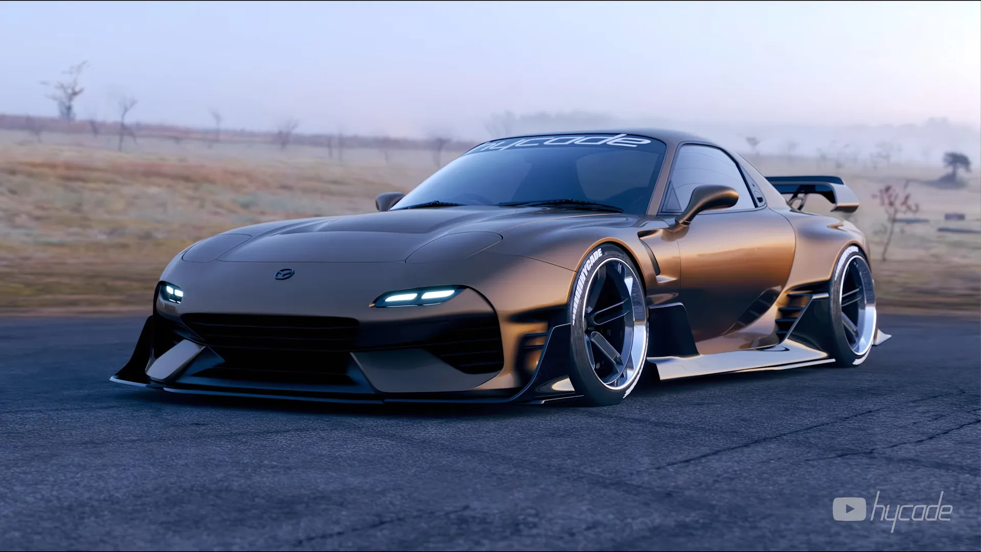 Mazda RX7 Custom Wide Body Kit by Hycade