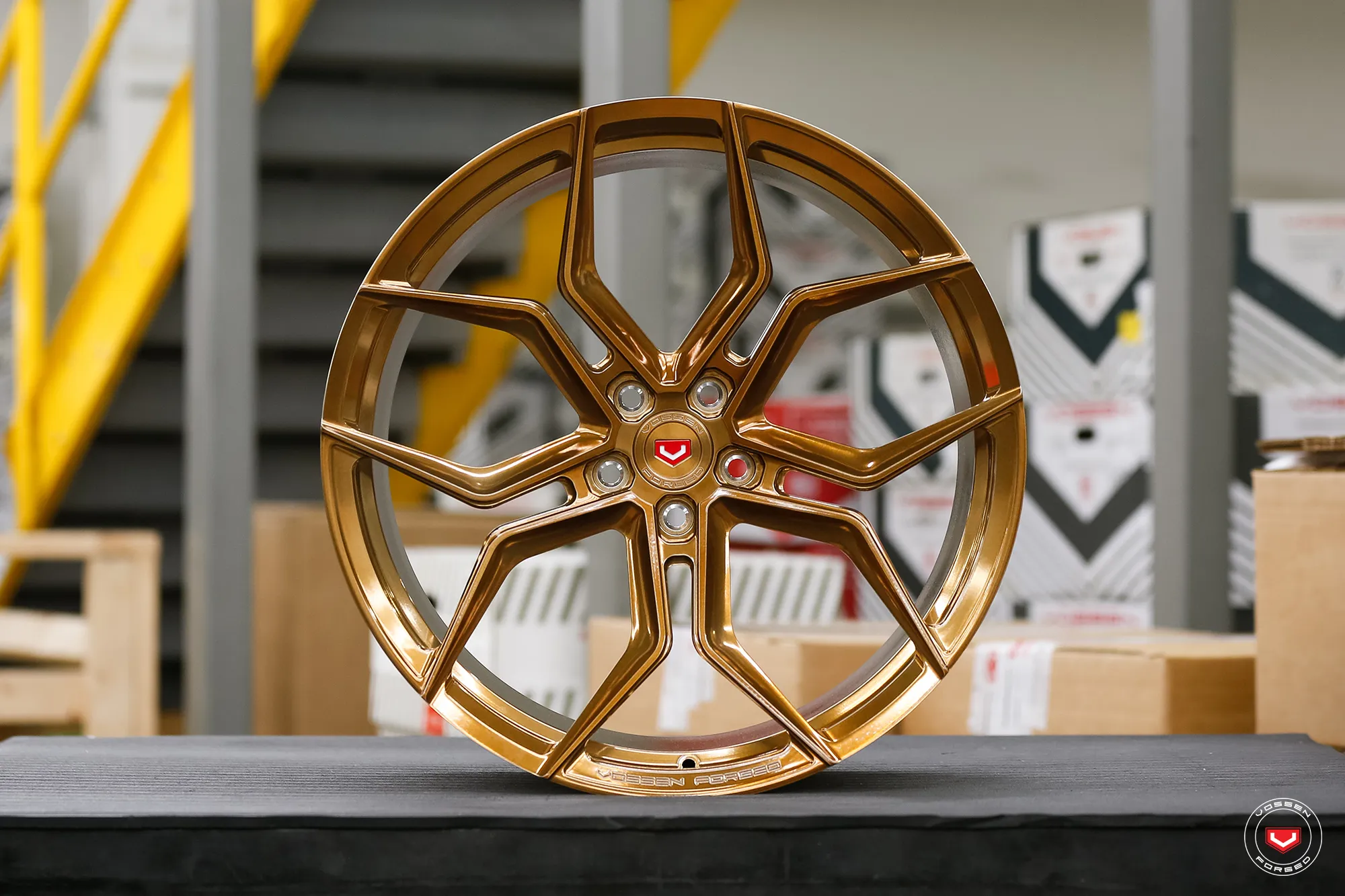 Vossen EVO 3 forged wheel — close-up spoke detail