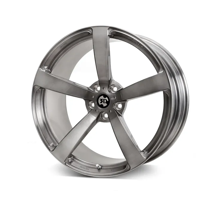 3D Design Type 3 Forged Brushed 20 inch — front view