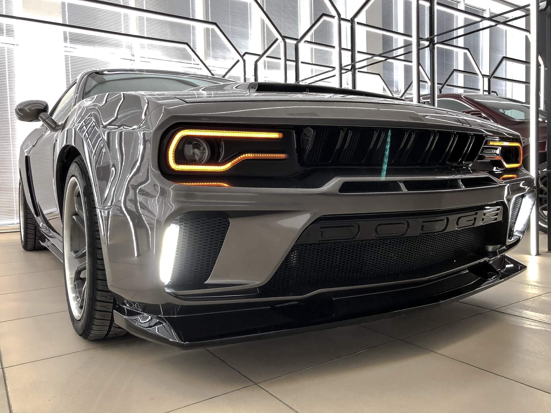 Front bumper (with grille) SCL Performance Mad Max for Dodge Challenger