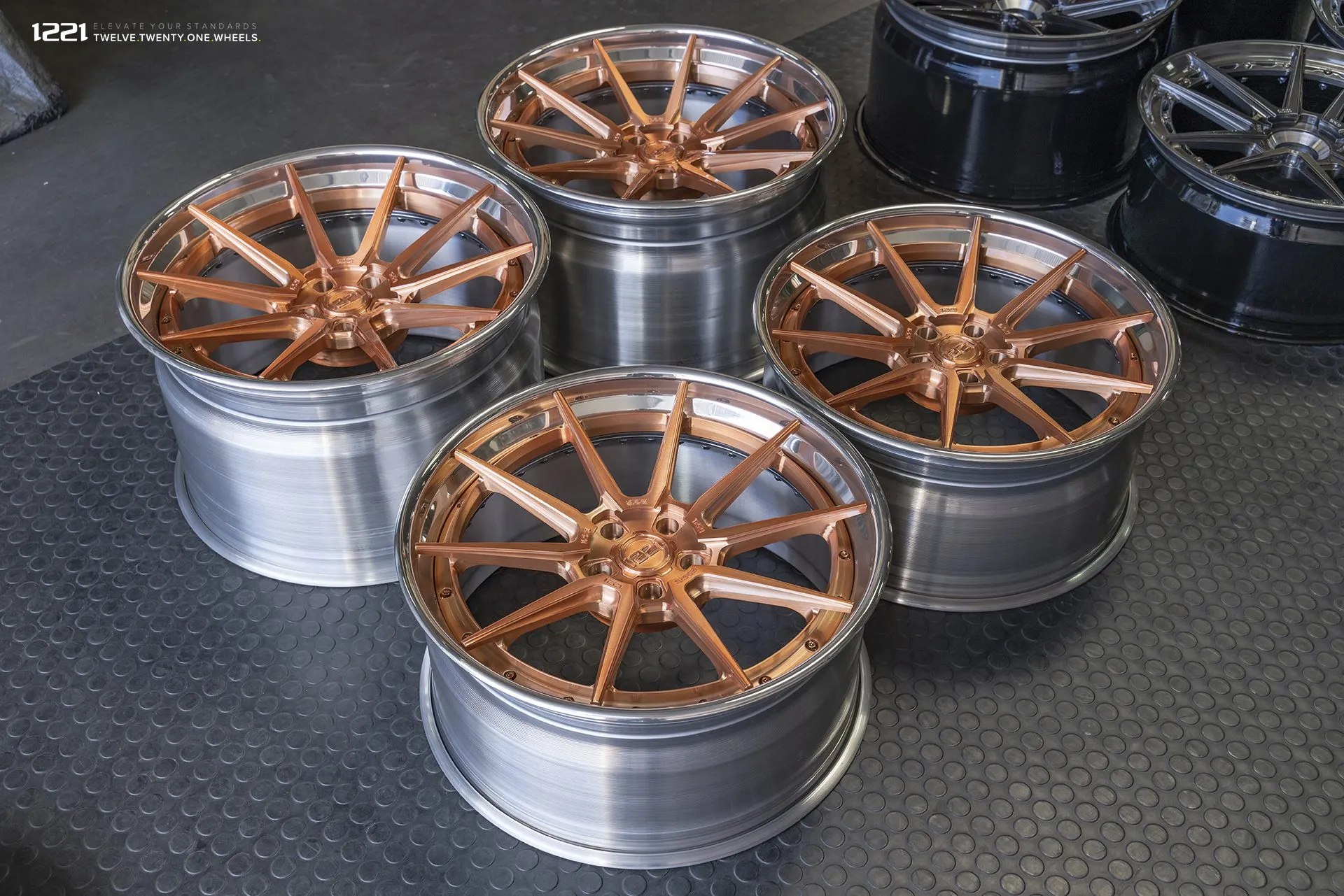 1221 Wheels 0110 on Lexus LFA — Brushed Gloss Rose Gold (04)
