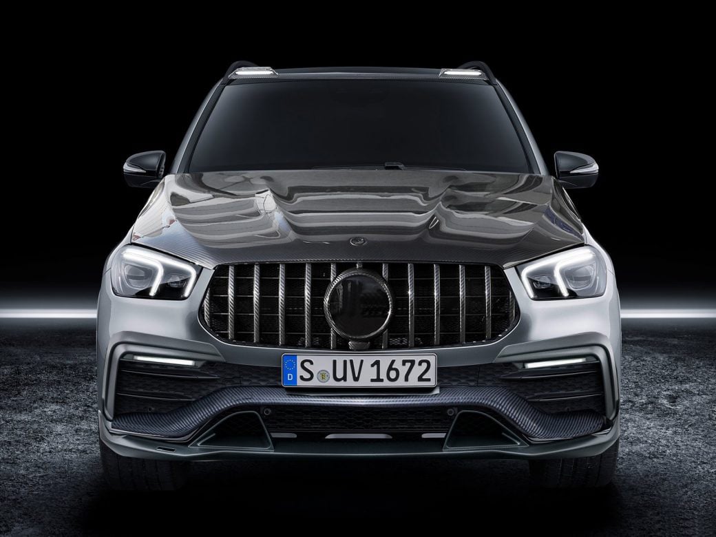 Front midle splitter Carbon for Mercedes-Benz GLE V167