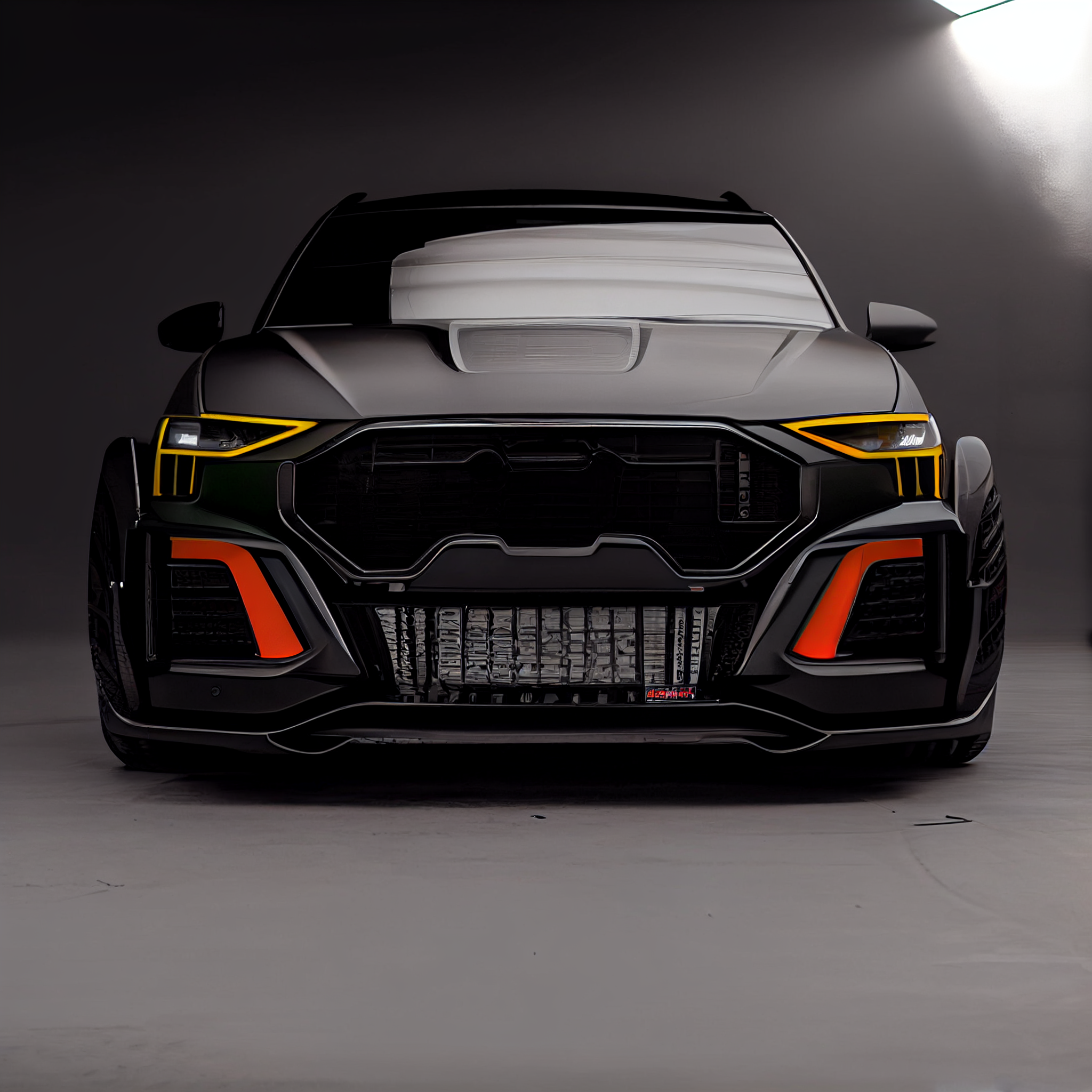 AI Custom Design Wide Body Front Bumper for Audi Q3 Ver 1.3