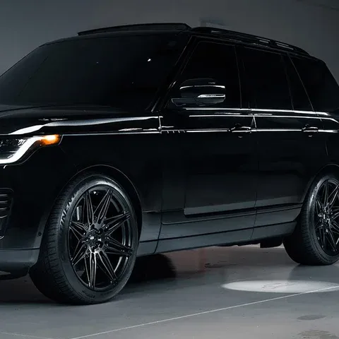 Black Range Rover Sport on ADV.1 ADV08 FlowSpec Wheels in Satin Black