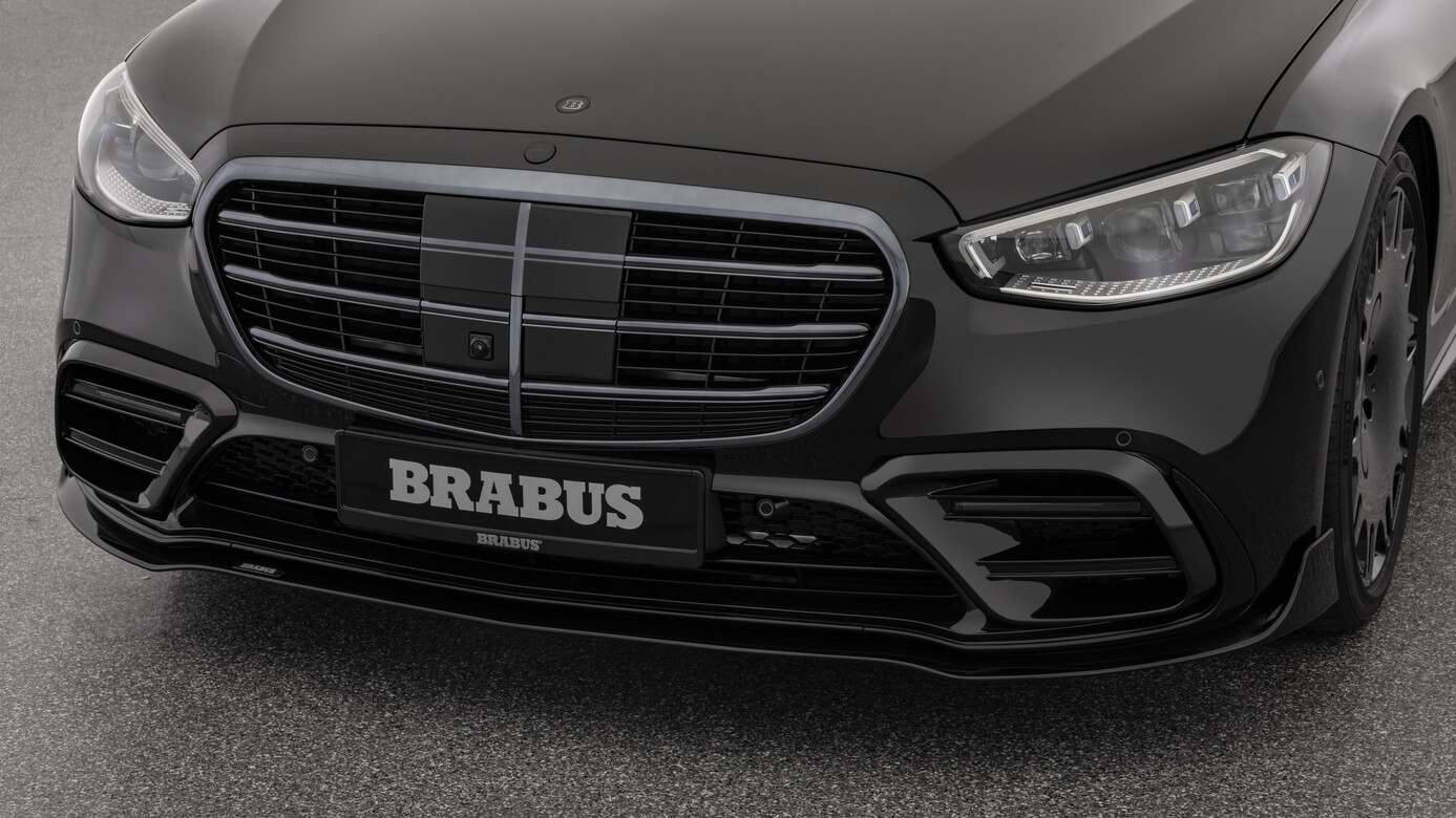 Front bumper spoiler Brabus PUR-R-RIM for Mercedes S-class W 223 AMG Line