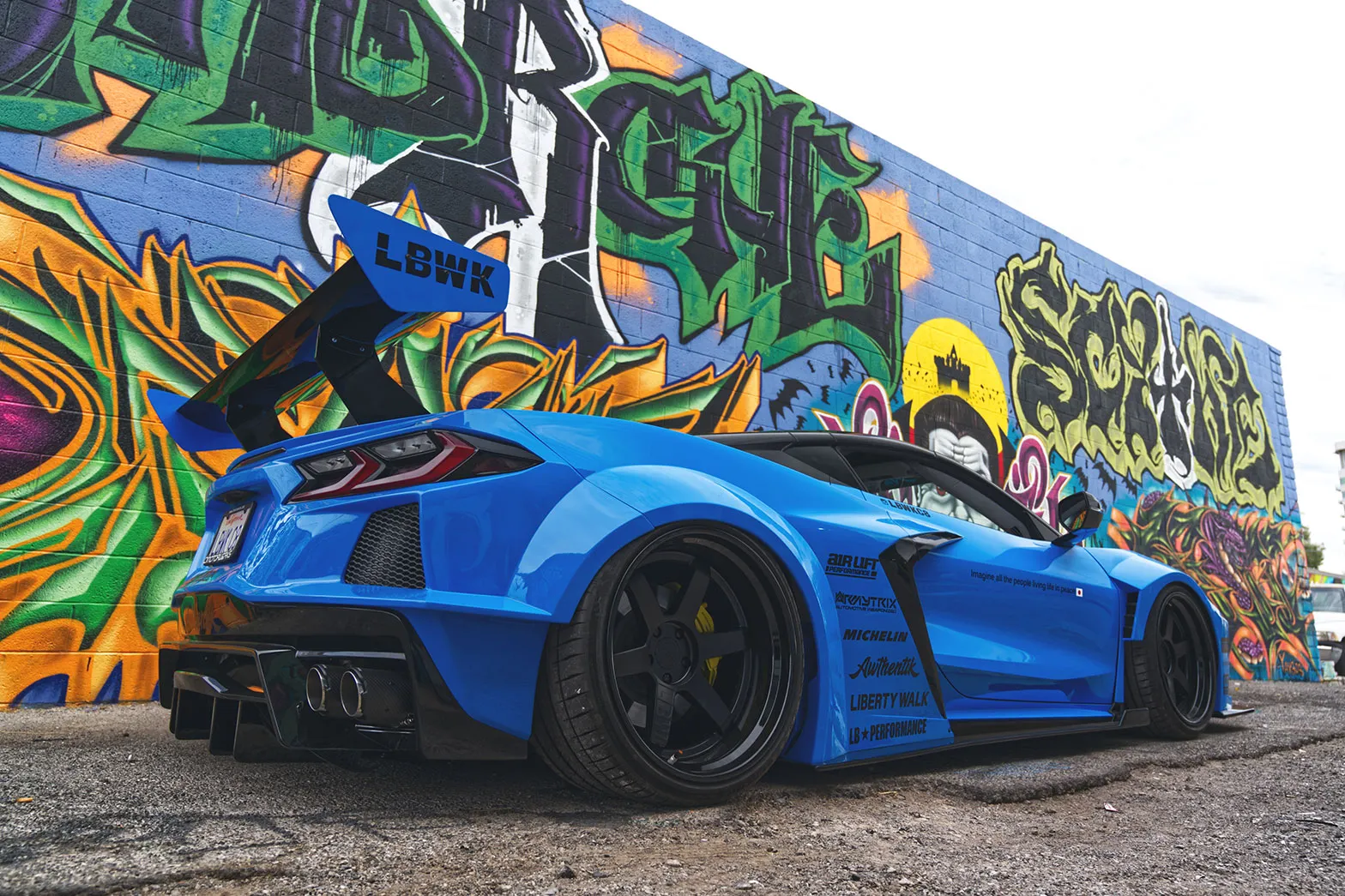 Check our price and buy Liberty Walk body kit for Chevrolet Corvette C8!