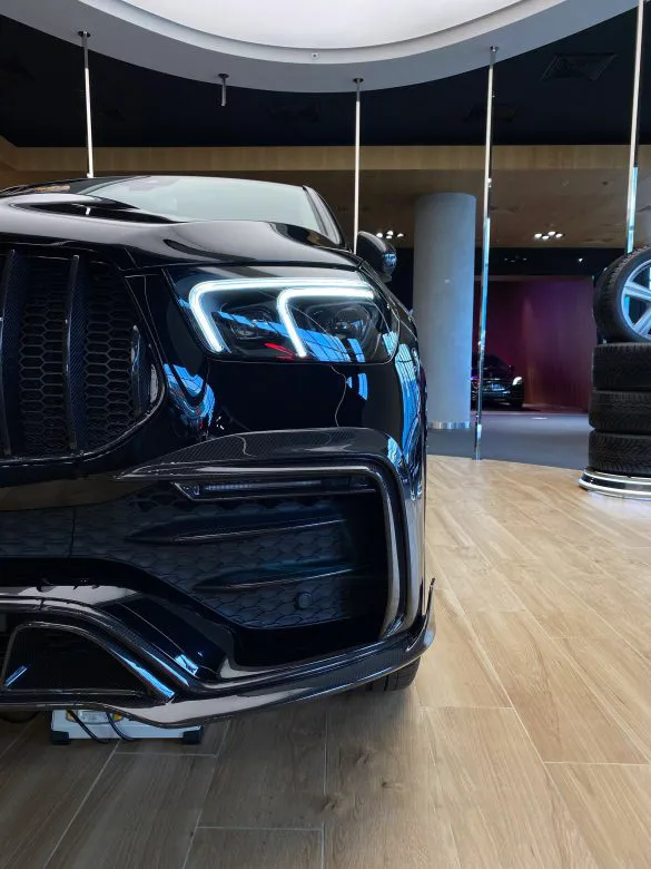 Carbon front fascia attachments, leds BS Style for Mercedes-Benz GLE V 167 AMG Line