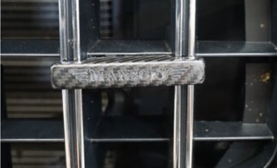 Logo for front grill - illuminated Mansory Carbon for Mercedes G-class  G500 / AMG G63 W463A