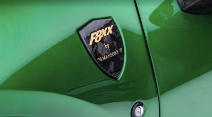 Fender emblem Mansory Carbon for Ferrari F8 Tributo