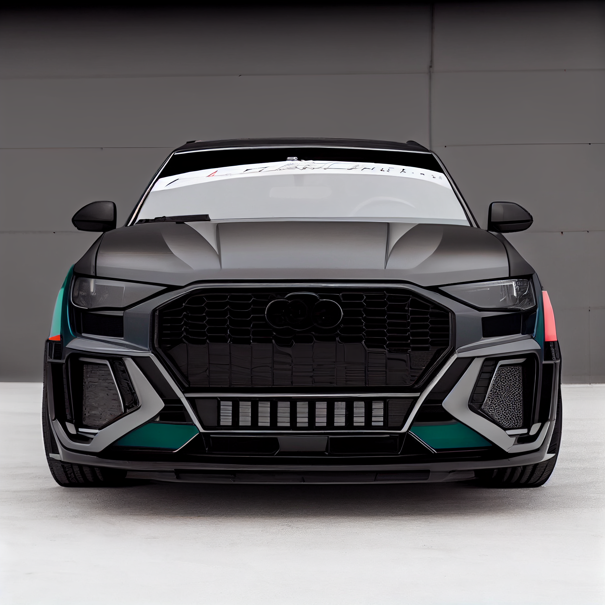 AI Custom Design Wide Body Front Bumper for Audi Q3 Ver 1.2