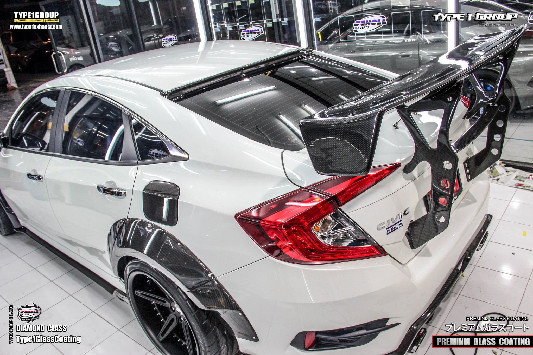 Check our price and buy CMST Carbon Fiber Body Kit set for Honda Civic 10th!