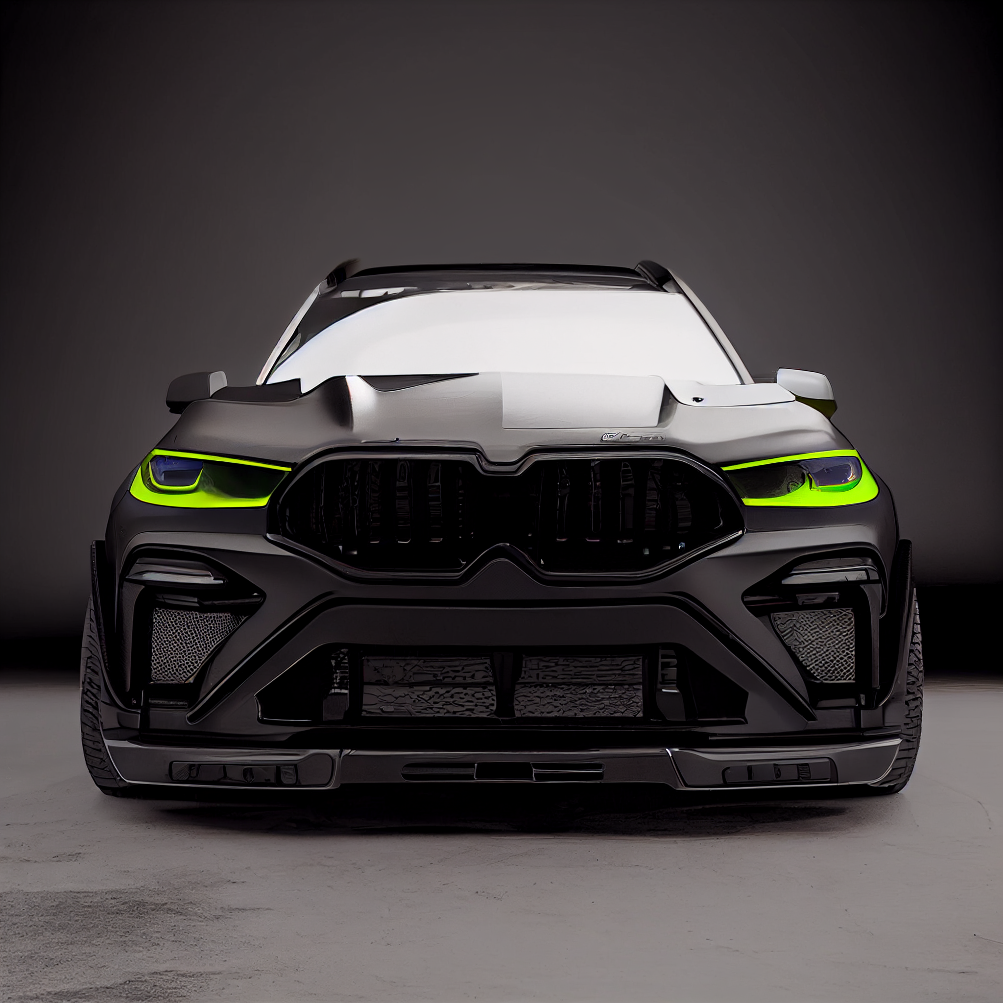 AI Custom Design Wide Body Front Bumper for BMW X7 LCI Ver3.3