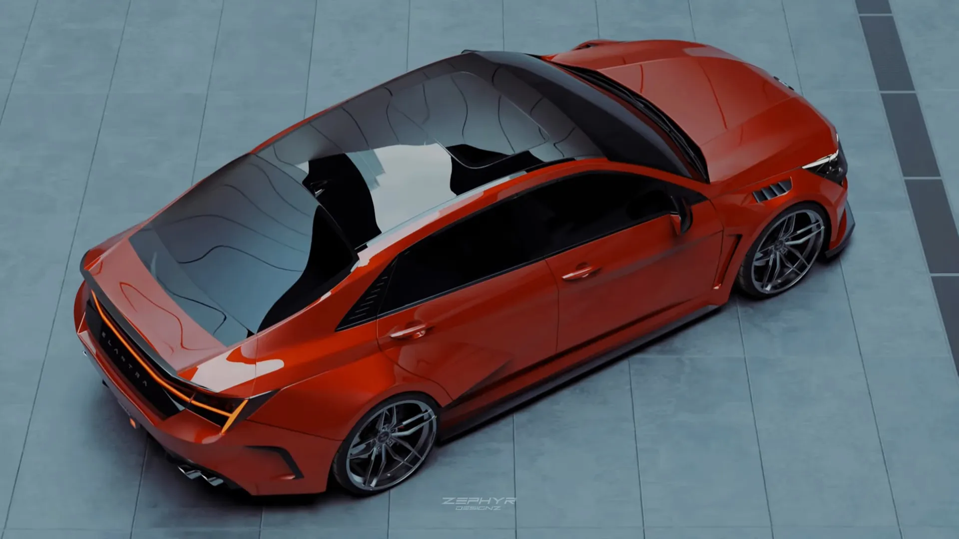 Hyundai Elantra N 2023 Custom Body Kit by Zephyr