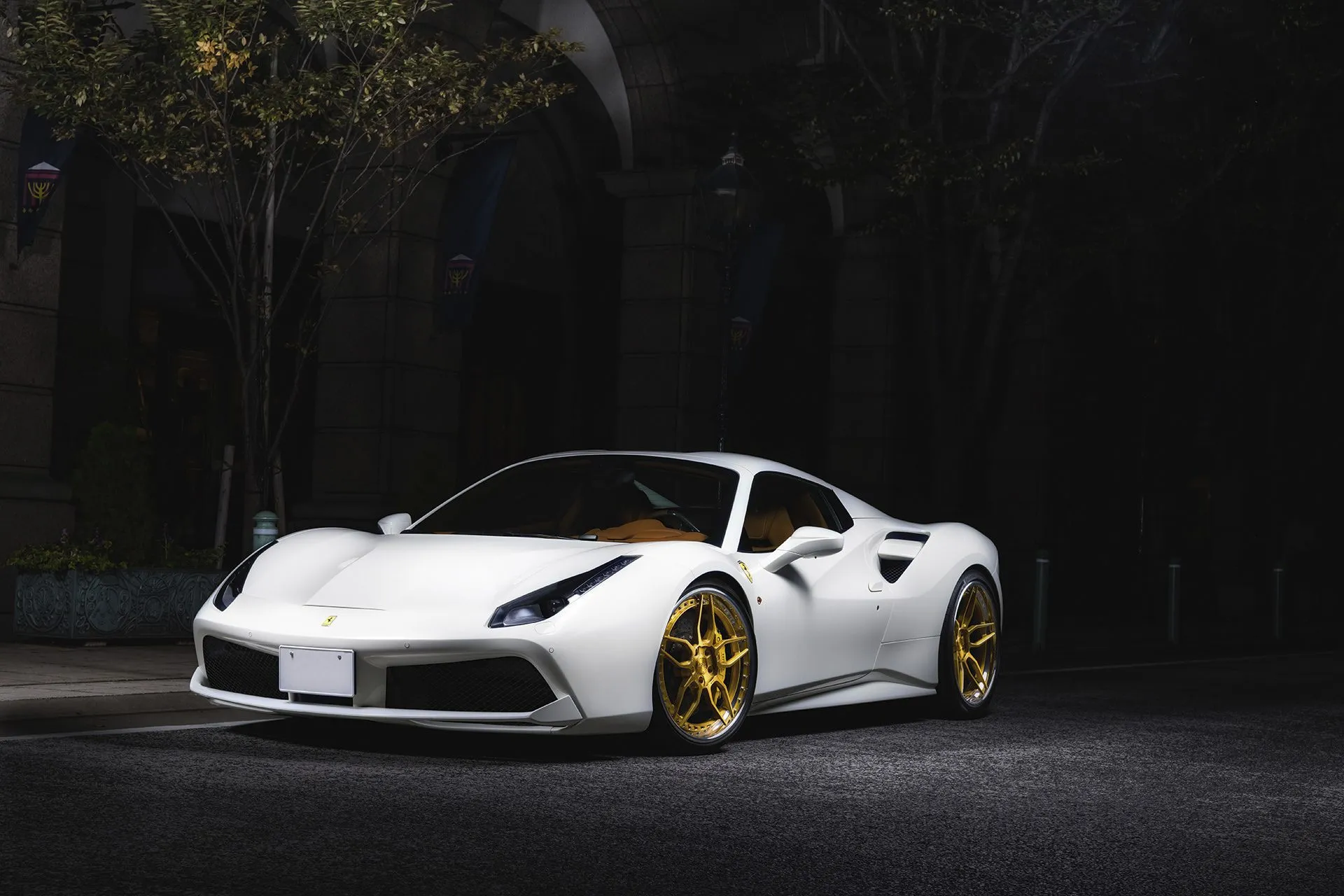 1221 Wheels 0770 SPORT3.0 on Ferrari 488 GTB — front 3/4 exterior