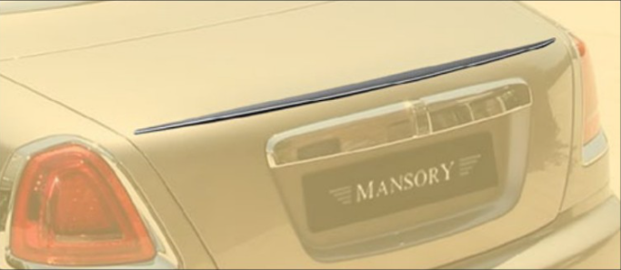 Rear decklid spoiler flat Mansory Carbon for Rolls-Royce Dawn