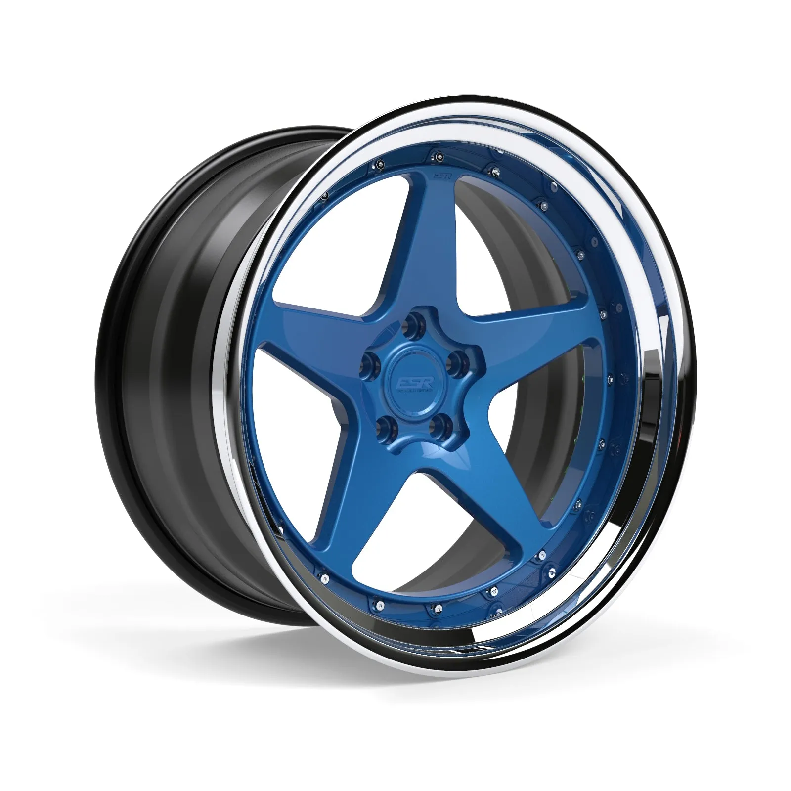 ESR ES5 3-Piece Forged Wheel — lay flat view