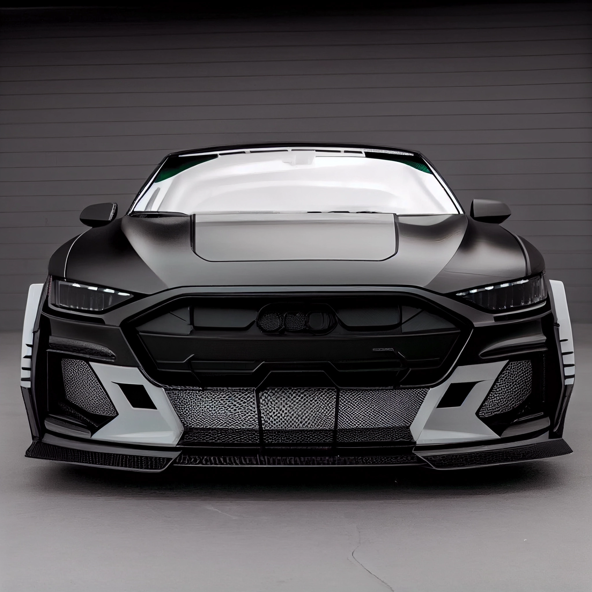 AI Custom Design Wide Body Front Bumper for Audi E-Tron Ver3.3