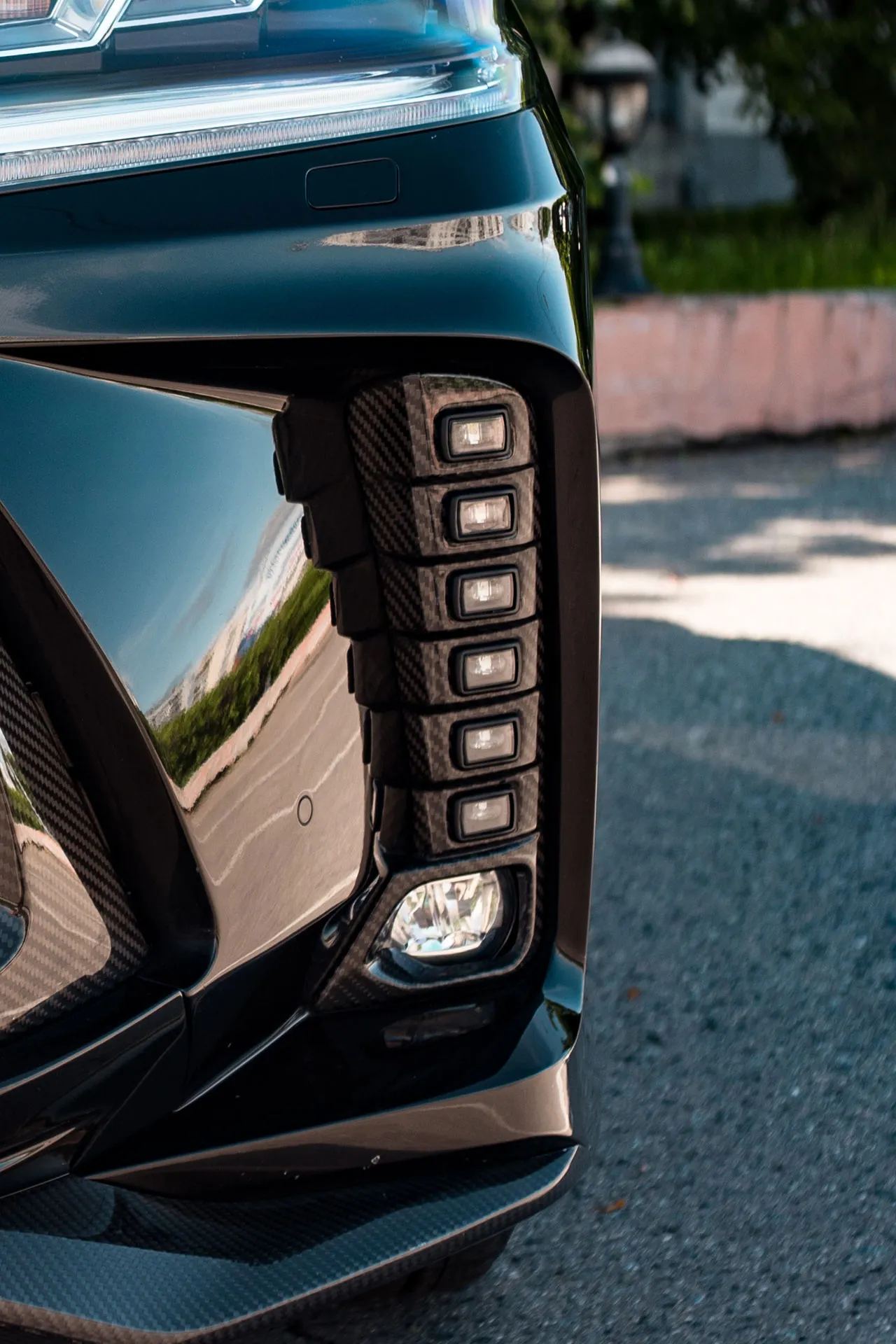 Carbon pads DRL and PTF for Lexus LX 570/450d