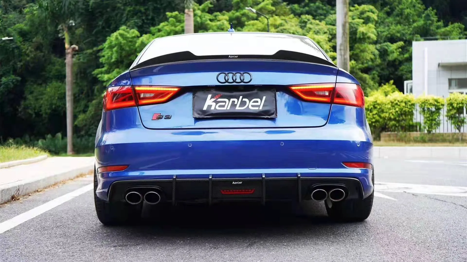 Check our price and buy Karbel Carbon Fiber Body kit set for Audi RS3 FL