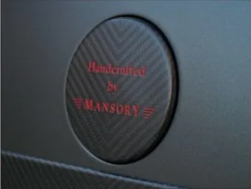 Rear hatch emblem Mansory carbon for Mercedes GLE Coupe C292 