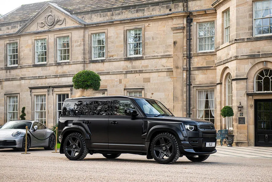 Check our price and buy Kahn Design carbon fiber body kit set for Land Rover Defender 110 wide track