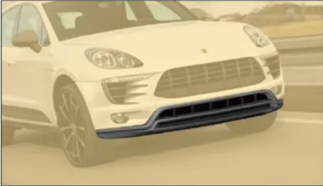 Front lip add-on Diesel Mansory Carbon for Porsche Macan