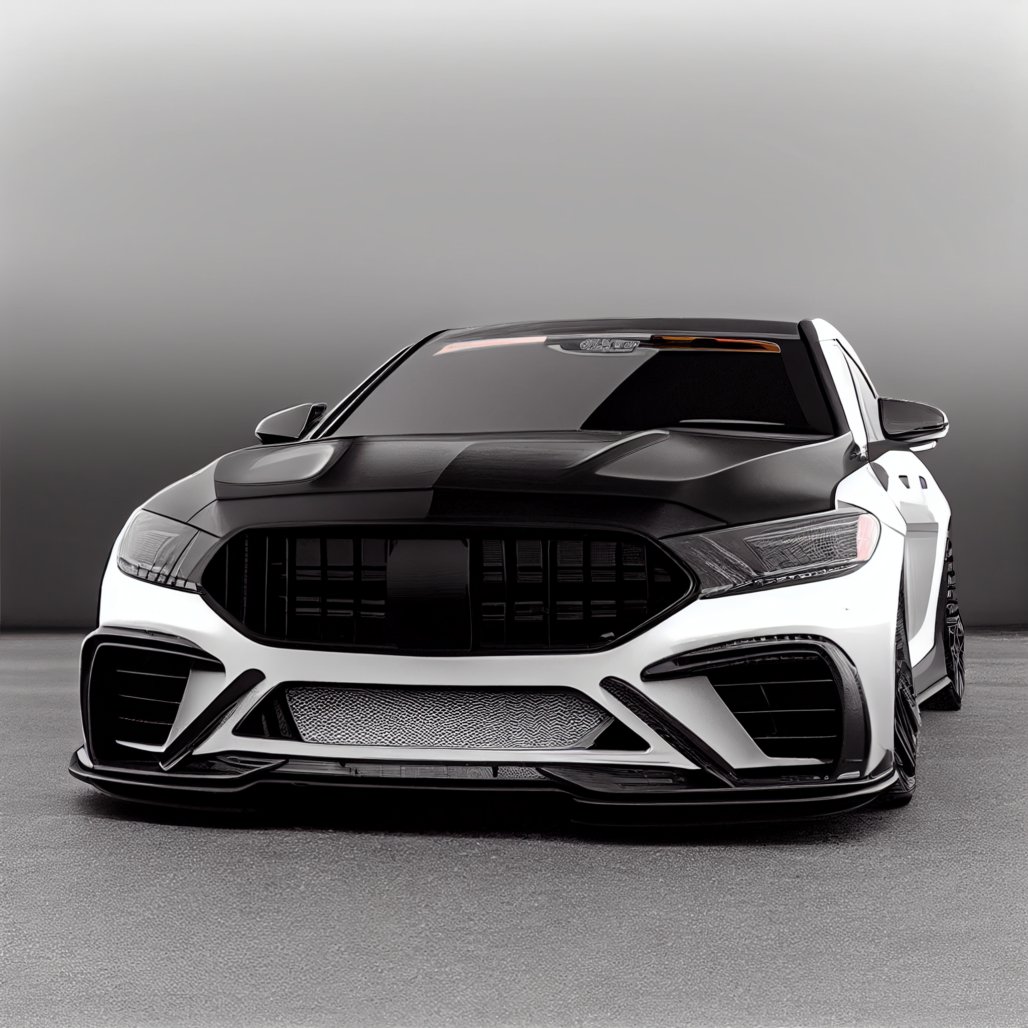 AI Custom Design Wide Body Front Bumper for Mercedes-Benz S-class W223 AMG Ver1.3