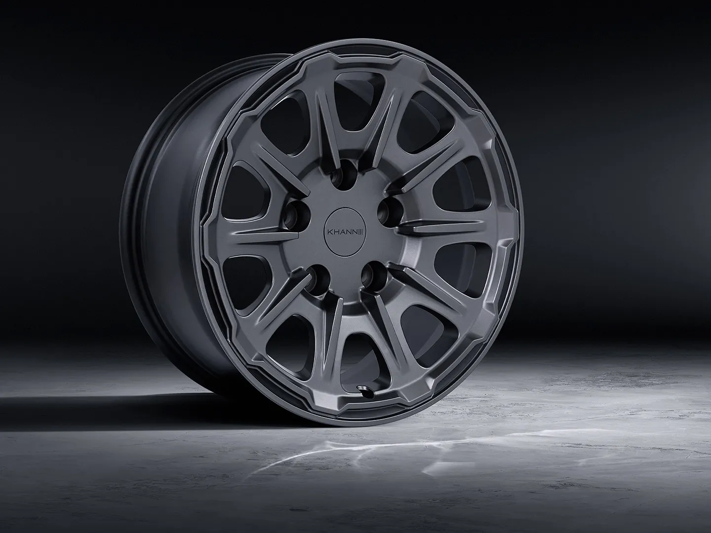 Khann KW LT3 Graphite Satin — mounted on Toyota LC 200