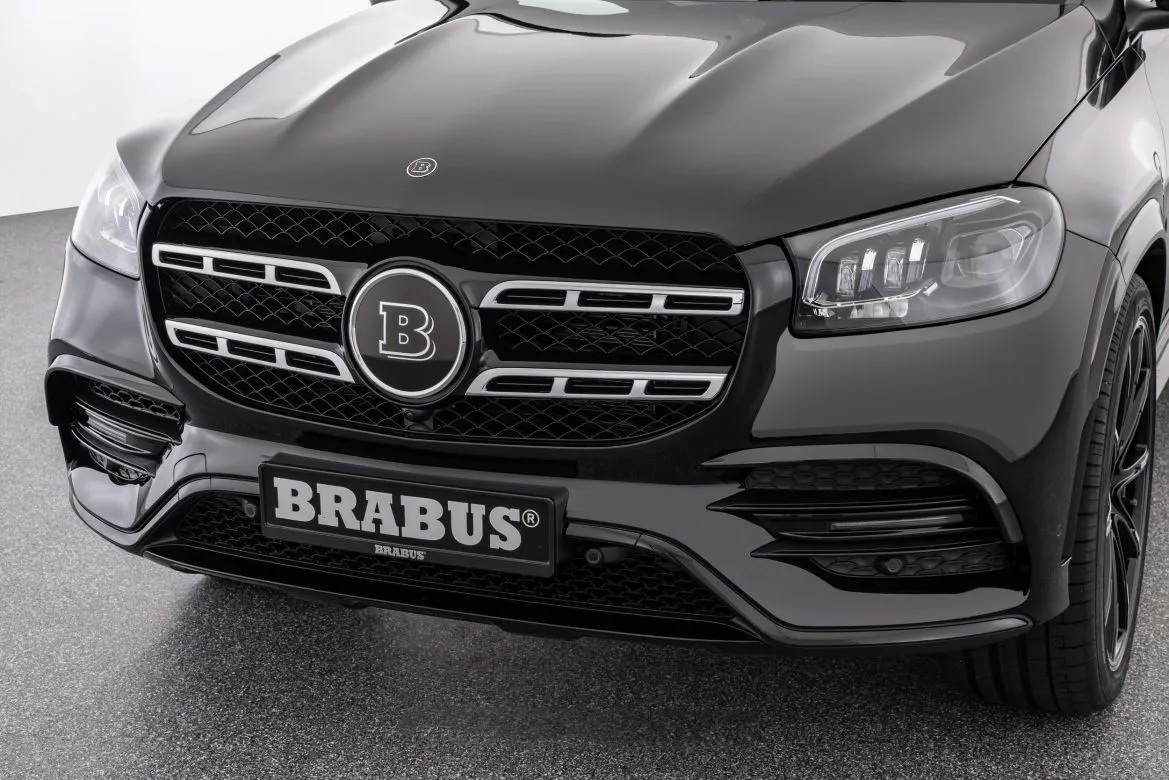 Front apron attachments BS Style carbon for Mercedes-Benz GLS X167 AMG Line
