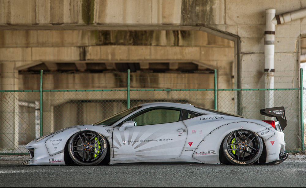 Check our price and buy Liberty Walk body kit for Ferrari 458!