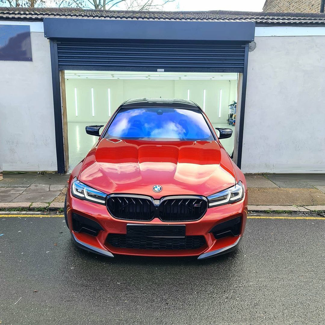 Front bumper lip M Performance Lite Carbon for BMW M5 F90 LCI Restyling