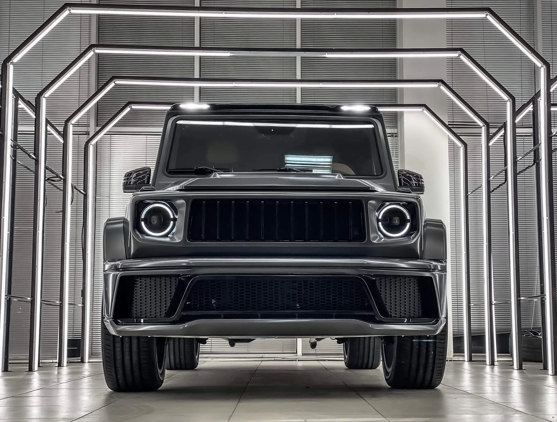 Front bumper DRL SCL Performance for Mercedes G-class W463A Diamant 