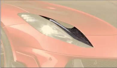 Front light air vents top Mansory Carbon for Ferrari 812 Superfast Stallone