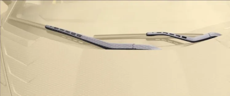 Carbon windshield wipers cover Mansory for Lamborghini Aventador