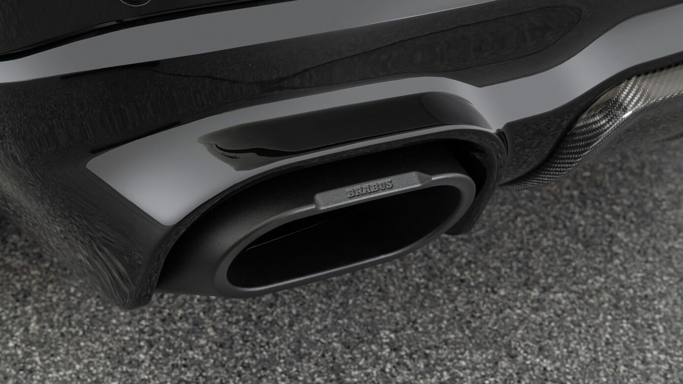 Rear bumper diffusor Brabus Carbon for Mercedes-Benz GLS X 167 Maybach GLS 600