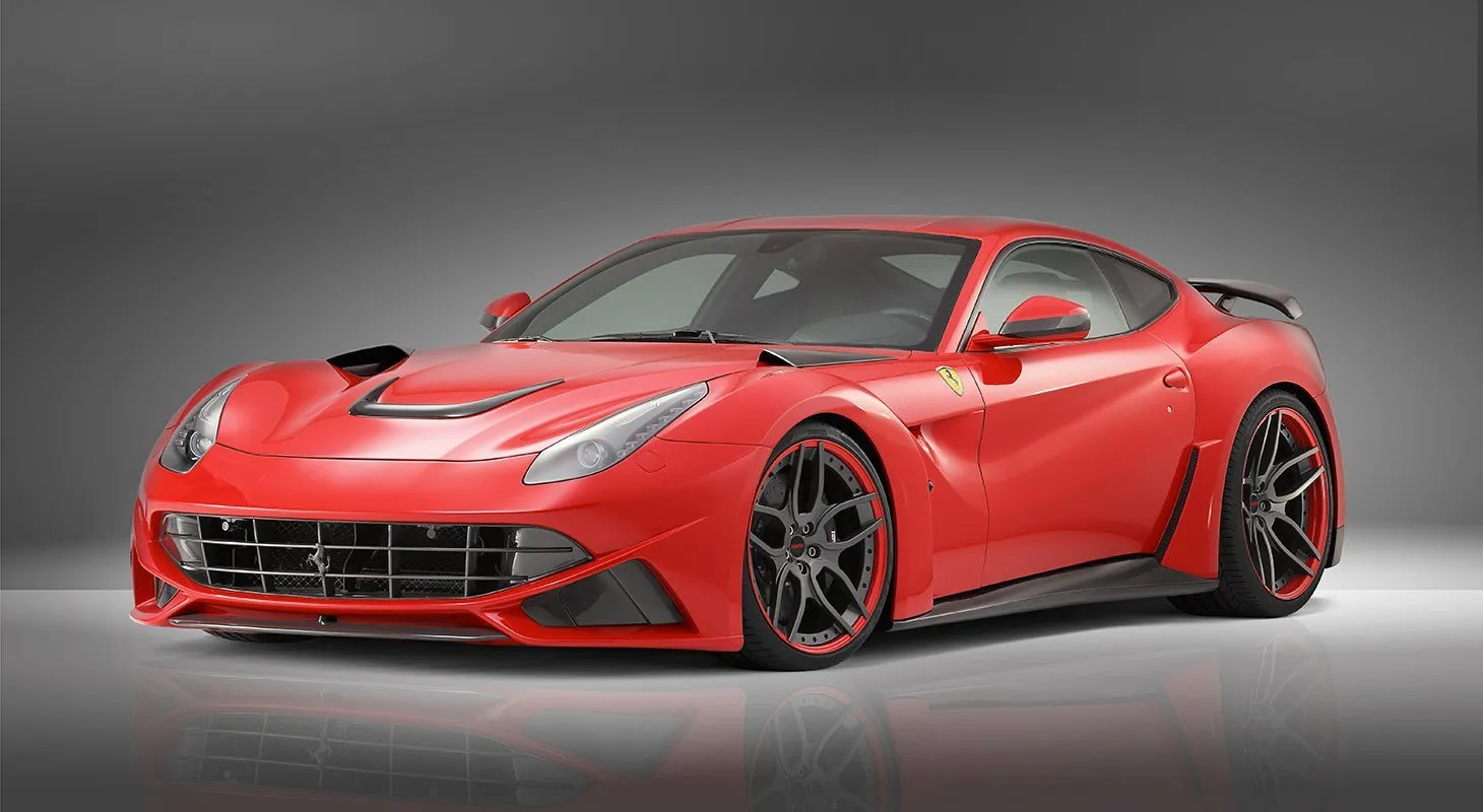 Air intakes engine bonnet N-largo Novitec style carbon for Ferrari F12 Berlinetta