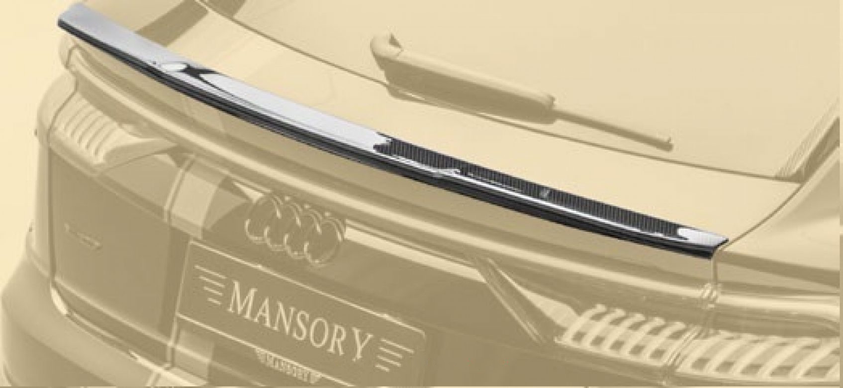 Rear decklid spoiler  Mansory style Carbon for Audi RS Q8