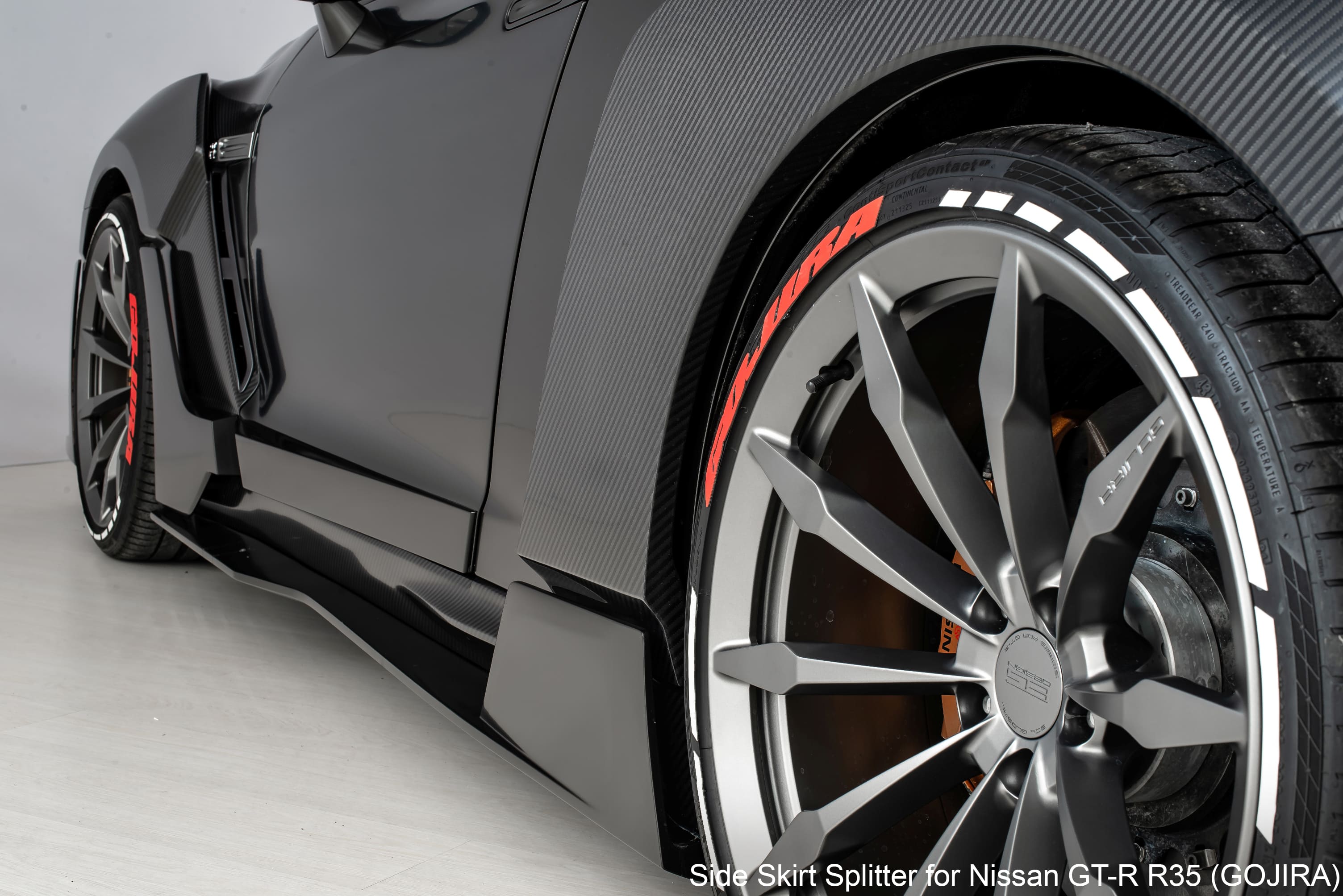 Side skirt splitters SCL Performance for Nissan GT-R Gojira