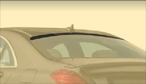Roof spoiler Mansory Carbon for Mercedes S-class W222 Restyling AMG S63 facelift