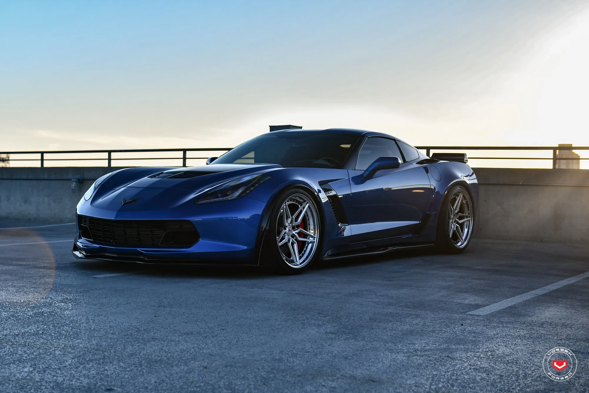 Vossen M X1 3 PIECE 3-piece forged wheel — concave face detail