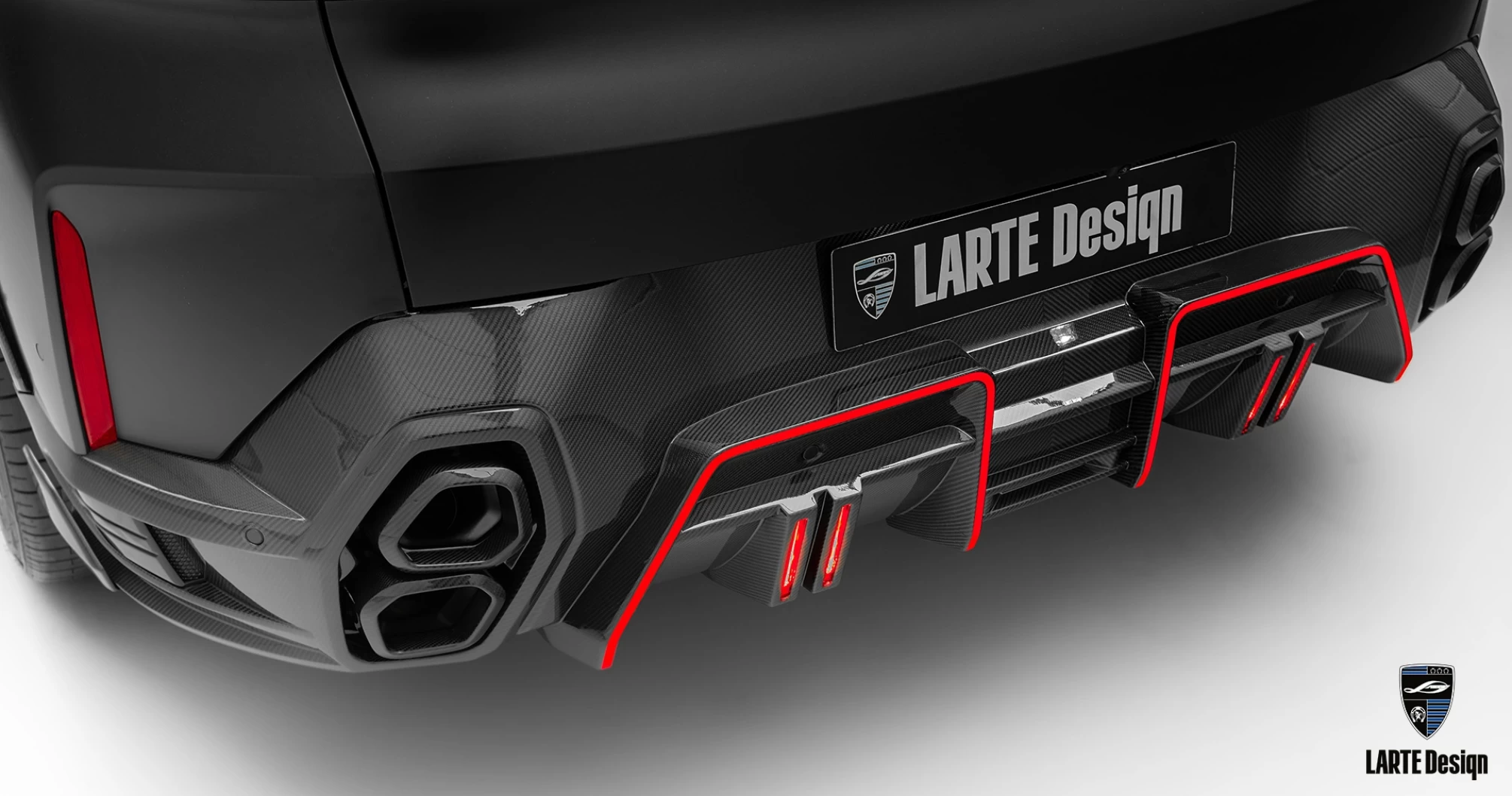 Rear Diffuser Larte Design for BMW XM Køb med levering, installation ...